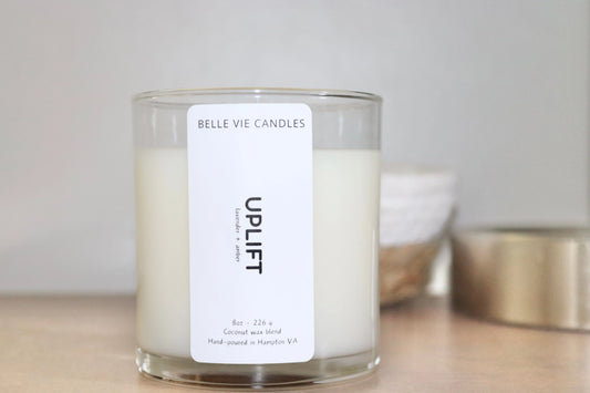 Lavender amber candle My Belle Vie Candles