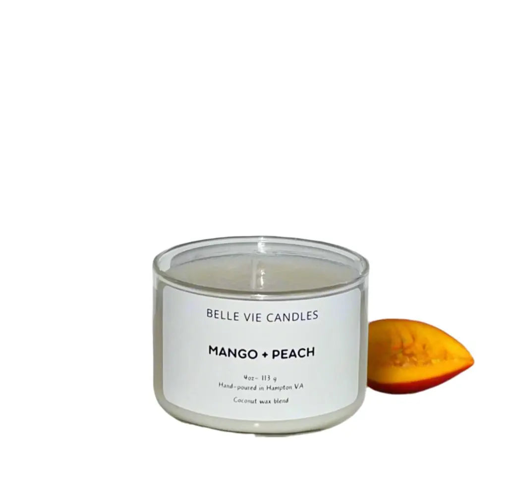 Peach Mango Candle Belle Vie Candles