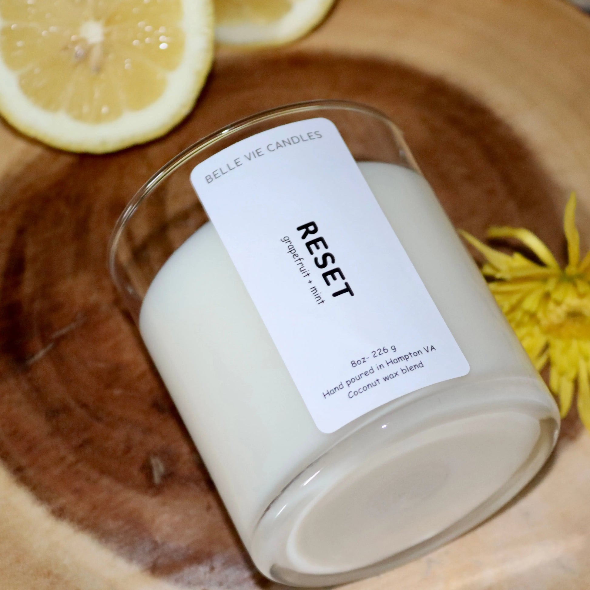 grapefruit candle Belle Vie Candles